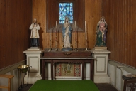 Ensemble de l'autel du Rosaire : autel, tabernacle