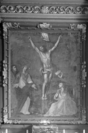 Tableau, cadre (tableau d'autel) : calvaire, église paroissiale Sainte-Marie-Madeleine (Mondevert)