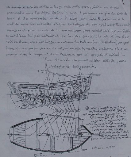 Bateau de pêche-plaisance, homardier goémonier dit "An Durhzunel"