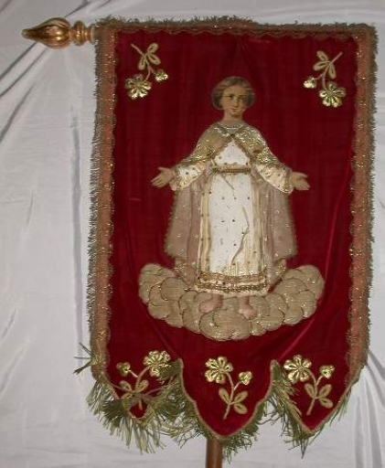 Bannière de procession : Enfant-Jésus