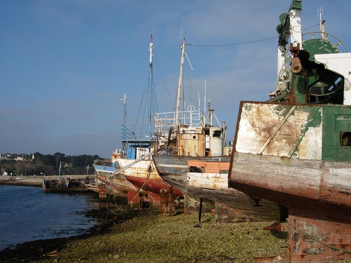 Cimetière de bateaux, le Sillon (Camaret-sur-Mer)