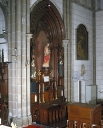 Ensemble de l'autel du Sacré Coeur : autel, retable, tabernacle, gradin, 2 degrés d'autel