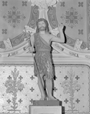 Statue (petite nature) : Saint Jean Baptiste, église paroissiale Saint-Georges (Châtillon-en-Vendelais)
