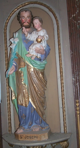 Statue : saint Joseph et l'Enfant