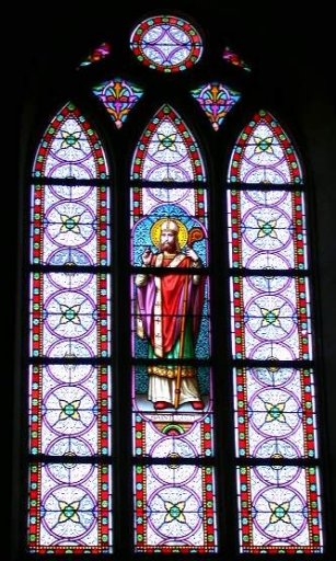 Verrière à personnages de la baie 0 : Saint Loup