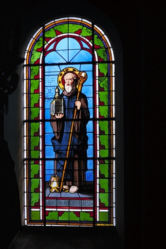 Verrière à personnages de la baie 2 : saint Colomban