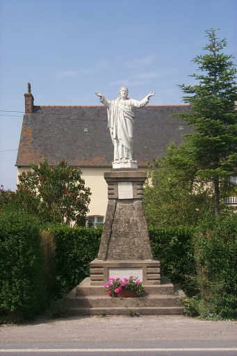 Monument du Coeur Sacré de Jésus, rue de Saint-Malo, la Pigacière (La Fresnais)