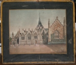 Tableau : Vue de l'église