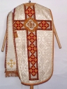 Ornement blanc 2 : chasuble, étole