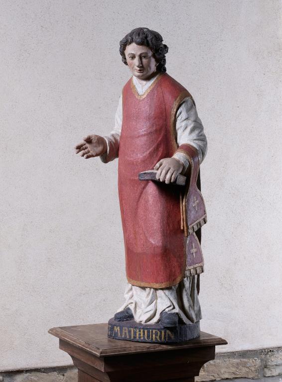 Statue 1 : Saint Mathurin, chapelle Saint-Mathurin (Saint-Martin-sur-Oust)