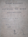 Livre de bord de la goélette "Butterfly"