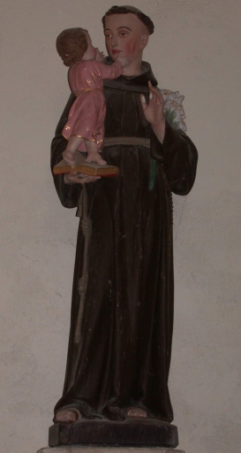 Statue sur culot : Saint Antoine de Padoue et l'Enfant