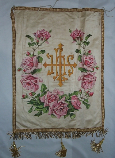 Voile d'exposition du Saint-Sacrement et bourse de corporal