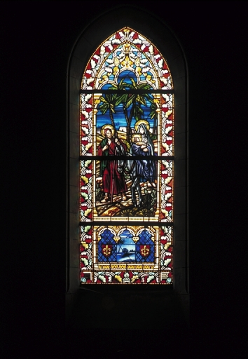 Verrière à personnages de la baie 1 : fuite en Egypte