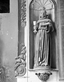 Statue (d'applique, petite nature) : saint François d'Assise, chapelle Saint-Zénon (Séglien)