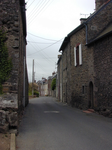 Alignement de maisons, 7 à 23 rue Jacques Renauvin ; rue Louis Bréhault (La Richardais)