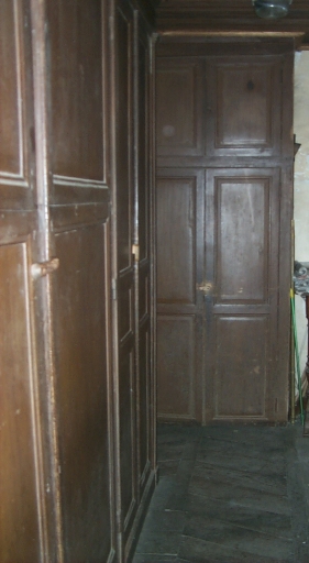 Ensemble des meubles de la sacristie nord : 4 armoires de sacristie, bureau, lambris de revêtement (Guipry fusionnée en Guipry-Messac en 2016)