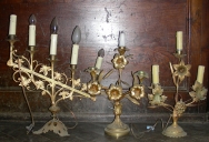 Paire 4 de Chandeliers d'église