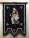 Bannière de procession : Don du Rosaire, Assomption
