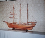 Maquette du trois mâts Terre-Neuvier "La Magicienne"