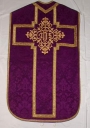 Ornement violet 1 : chasuble, étole