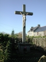 Croix monumentale, le Bas Rouault (Tressé fusionnée en Mesnil-Roc'h en 2019)