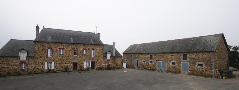 Les maisons et fermes sur la commune de Javené