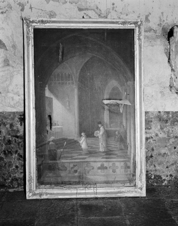 Tableau : Scène de vie religieuse, chapelle Sainte-Croix (Josselin)