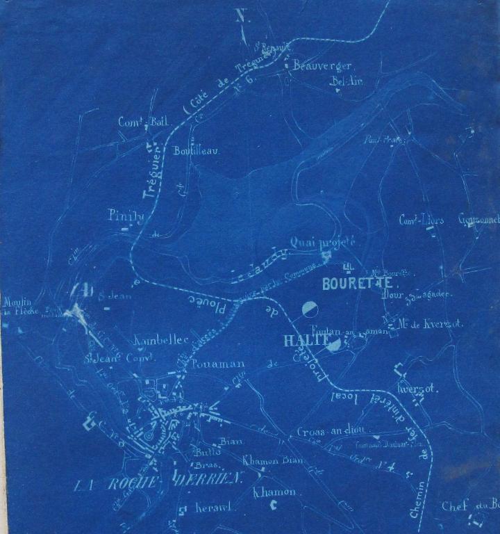 Les quais, cales, embarcadères et ponts sur la commune de La Roche-Derrien (fusionnée en La Roche-Jaudy en 2019)