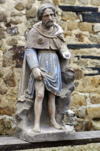 Statuette : Saint Roch (Chancé fusionnée en Piré-Chancé en 2019)