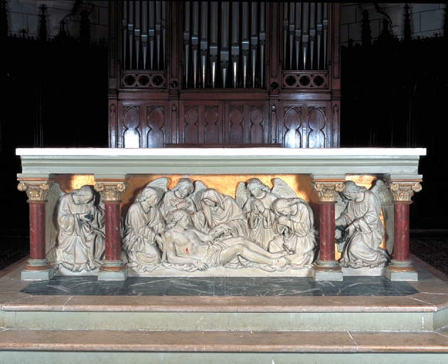 Ensemble du maître-autel : autel, tabernacle, retable
