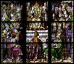 Verrière à personnages de la baie 00 : Proclamation de l'infaillibilité pontificale