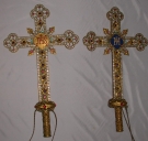 Paire de croix de procession