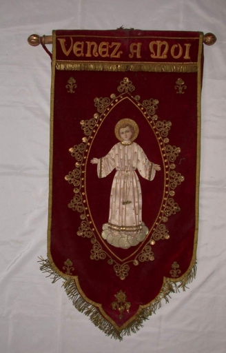 Bannière de procession : Enfant-Jésus