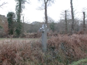 Croix de chemin, près des Rousselais (Saint-Pierre-de-Plesguen fusionnée en Mesnil-Roc'h en 2019)