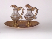 Plateau à burettes ; burettes (2)