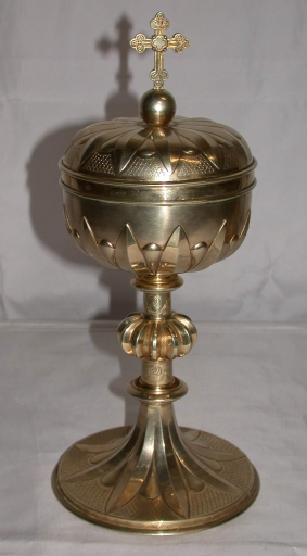 Ciboire, calice et patène