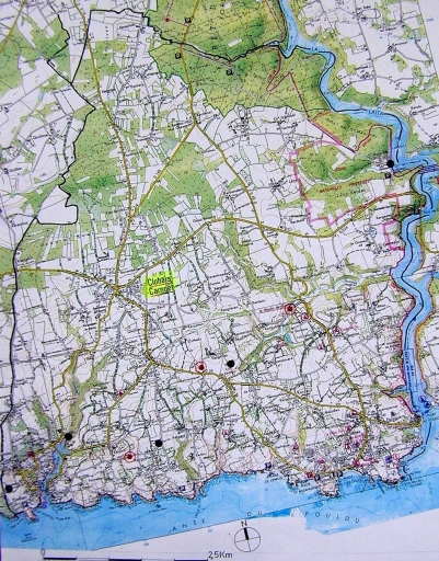 Les moulins sur la commune de Clohars-Carnoët