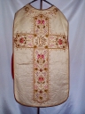 Ornement blanc 4 : chasuble, bourse de corporal, étole