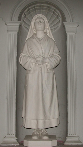 Statue : sainte Bernadette Soubirous (Lanhélin fusionnée en Mesnil-Roc'h en 2019)