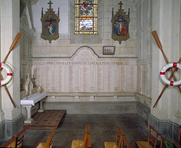Tableau commémoratif des marins de Cancale péris en mer