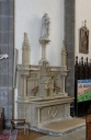 Autel secondaire sud : retable, degrés d'autel et tabernacle