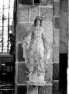 Statue : Immaculée Conception, église paroissiale Saint-Hervé (Lanhouarneau)