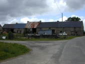 Alignement de cinq maisons, la Chapelle ès Chèvres (Plélan-le-Grand)
