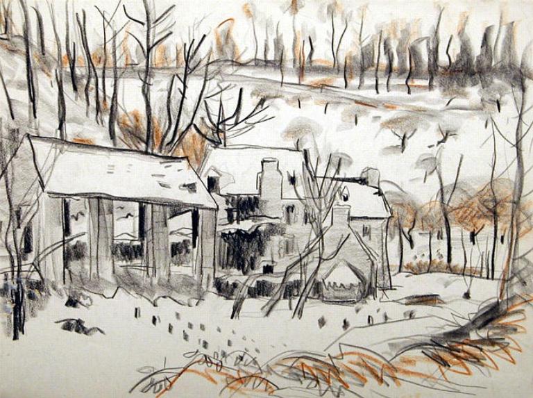 Moulin à farine de la Roche, actuellement maison (Taden)