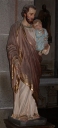Statue sur socle : saint Joseph et l'Enfant