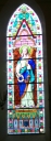 Verrière à personnage de la baie 3 : sainte Angèle