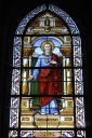 4 verrières, baies 1 à 4 : Sacré coeur ; Saint Pierre ; Immaculée conception ; La mort de saint Joseph