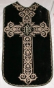 Ornement noir 1 : chasuble, étole