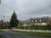 Alignement de 5 ou 6 maisons, le Gué Briand (Tressé fusionnée en Mesnil-Roc'h en 2019)